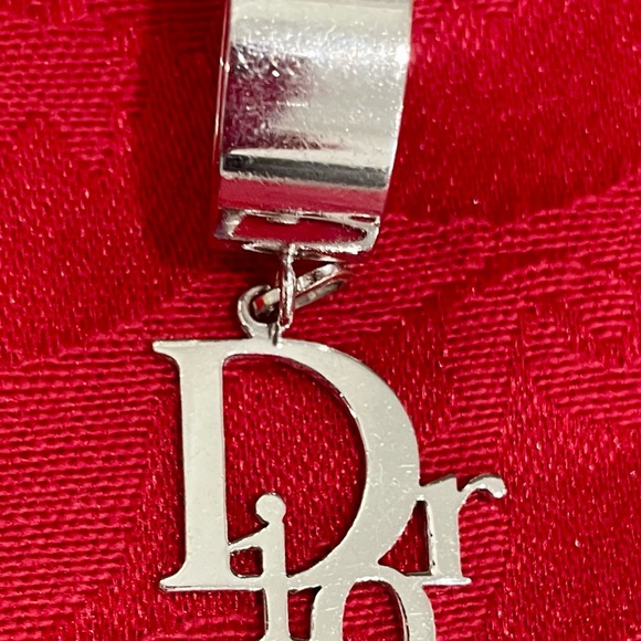 🆕 Dior Palladium Plated Logo Ring. Size 7 - Picture 3 of 10